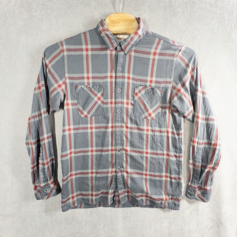Simms Fishing Blacks Ford Flannel Button Front Mens Large Outdoors Gorpcore